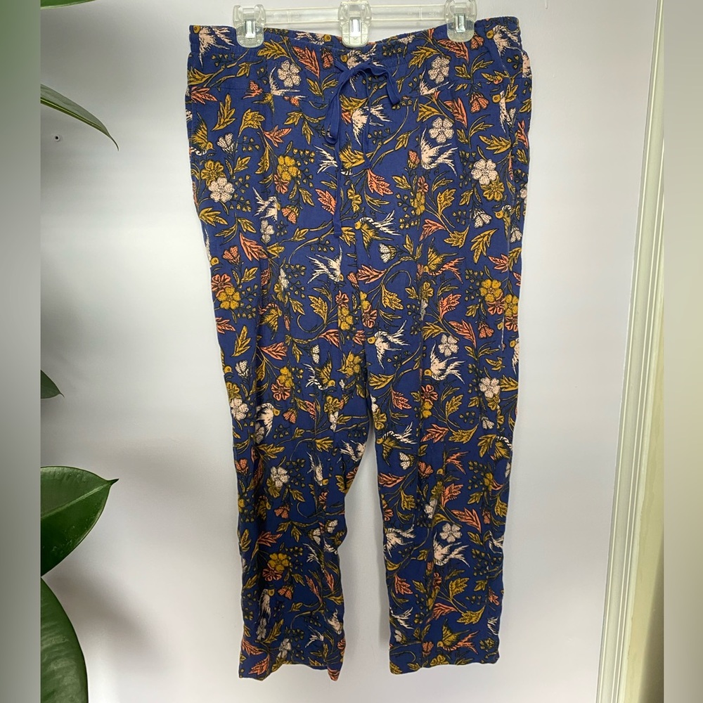 Universal Thread | Printed Linen Blend Ankle Pant